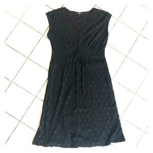 Worn ONCE Alfani Lace Overlay V-Neck Midi Dress